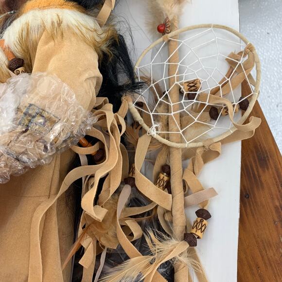 Cathay Collection Indian/Native American 16" Porcelain Doll IDDA w/ Box and COA - Picture 6 of 7